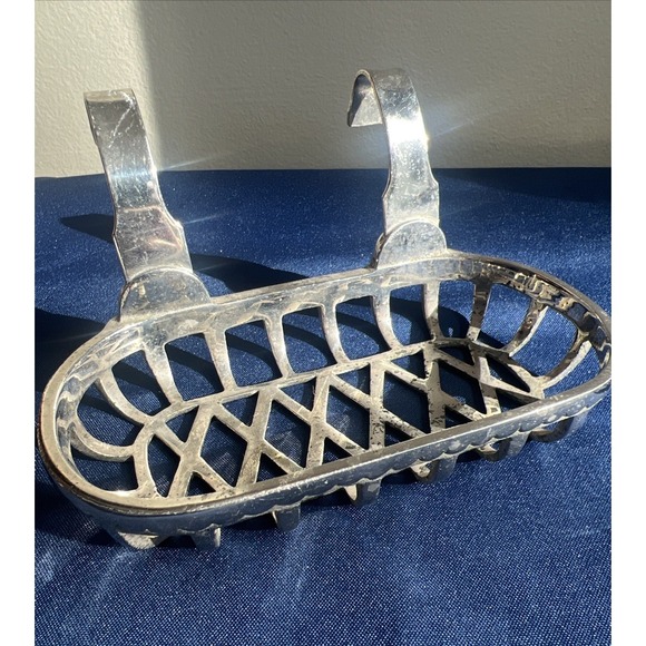 Clawfoot Bathtub Bar Soap Caddy Holder, Vintage, Chrome Metal, antique style - Picture 5 of 13